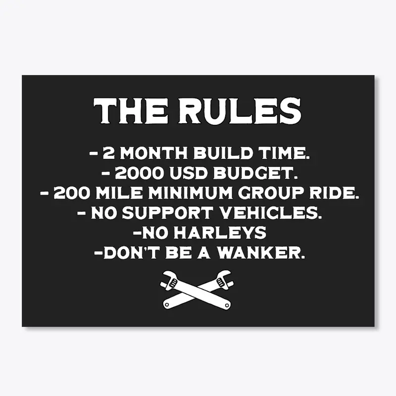 Fundraiser - The Rules Sticker